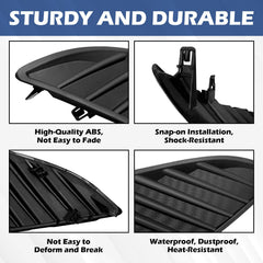 TULMTT Camry front fog light cover ABS close-up shows durable material.