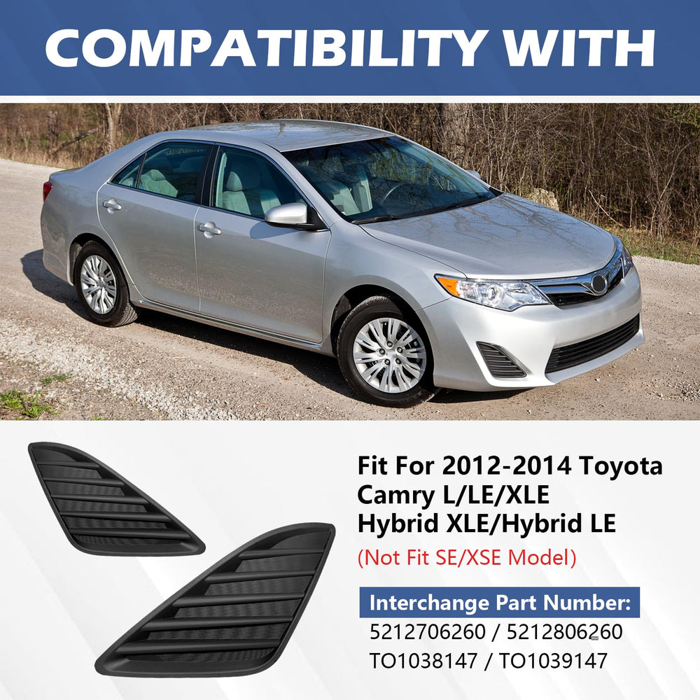 TULMTT Camry front fog light cover right installed for enhanced look.
