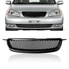 TULMTT glossy black front grille for Toyota Corolla improves airflow and bold style.