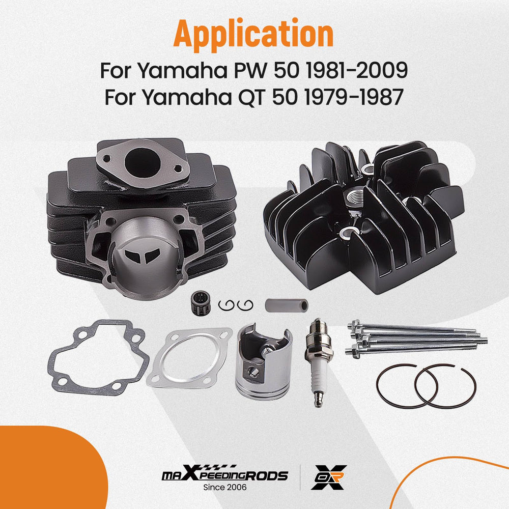 Tuningsworld 44mm 60cc cylinder head for PW50 power delivery