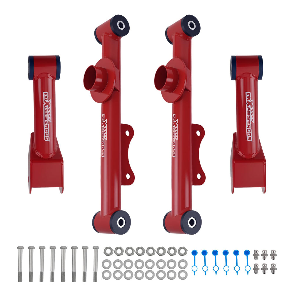 Tuningsworld rear upper tubular control arm for Mustang enhances cornering stability.