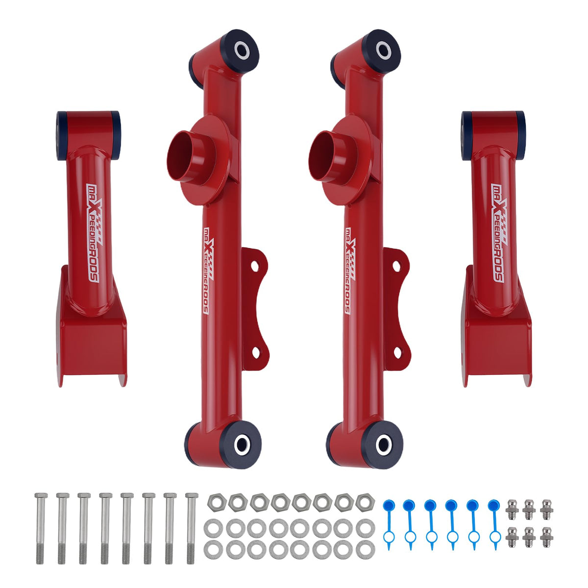 Tuningsworld rear upper tubular control arm for Mustang enhances cornering stability.
