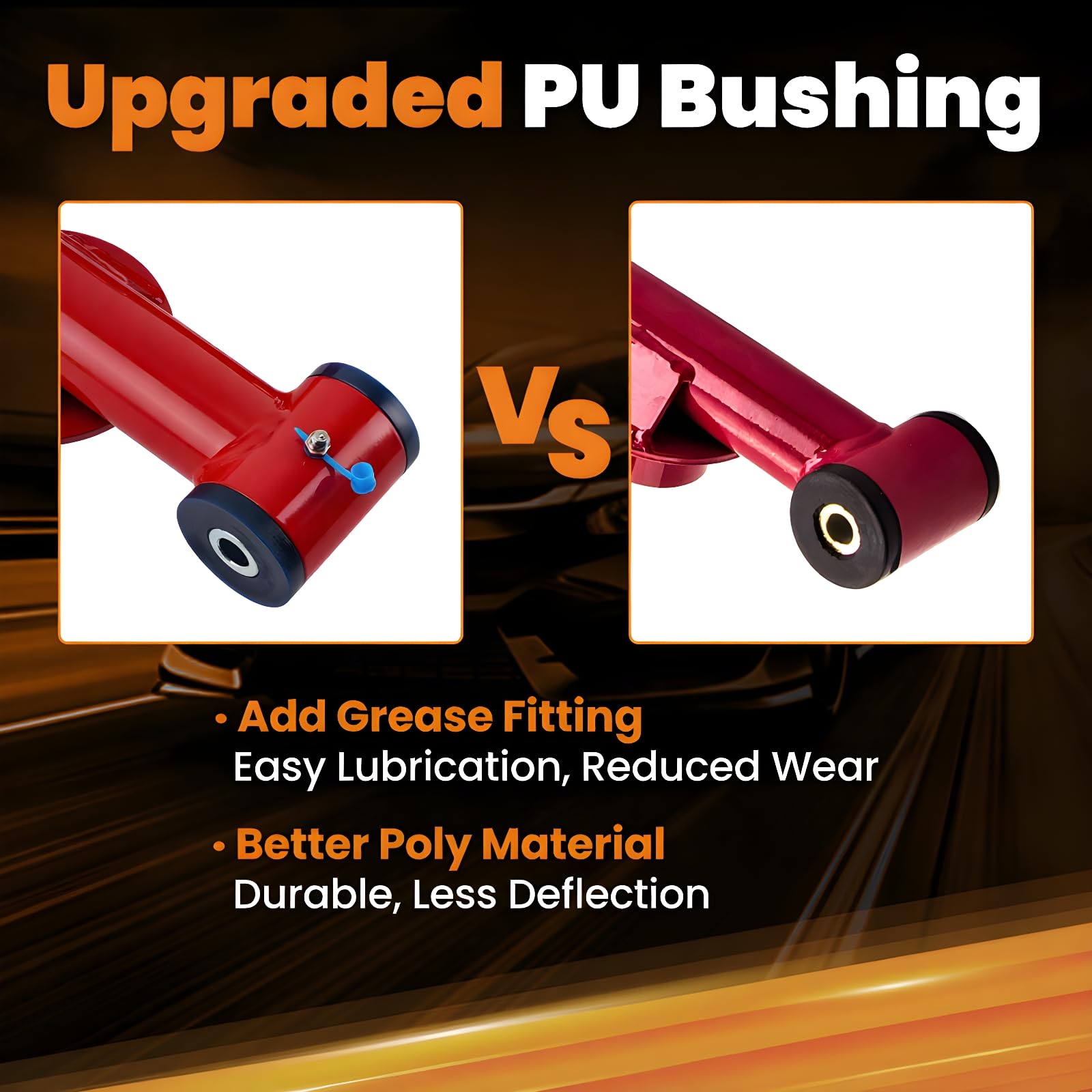 Tuningsworld tubular steel construction with strong welds for durability.