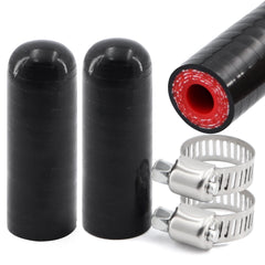 TuoLauthon 4-ply silicone hose cap end plug in 5/16 inch seals leaks.