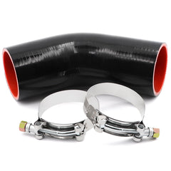 TuoLauthon 45-degree elbow silicone coupler 2.5in for durable turbo/intercooler piping.