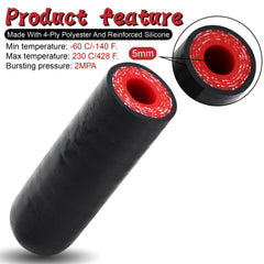 TuoLauthon high-temp silicone cap for 8 mm IDs withstands up to 350°F.