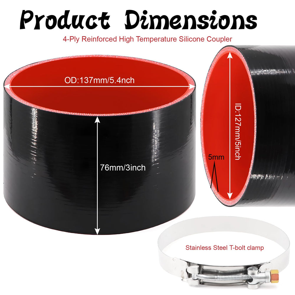 TuoLauthon high-temp silicone hose withstands heat for intercooler piping
