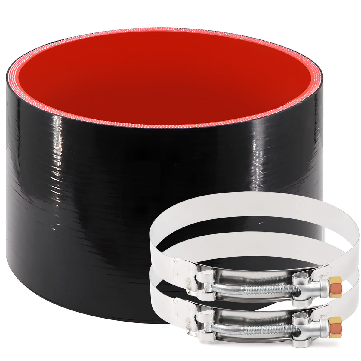 TuoLauthon ID5 straight silicone coupler for high-temp turbo piping with leak-free seal