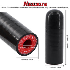 TuoLauthon silicone hose cap with stainless clamps enables secure installation.