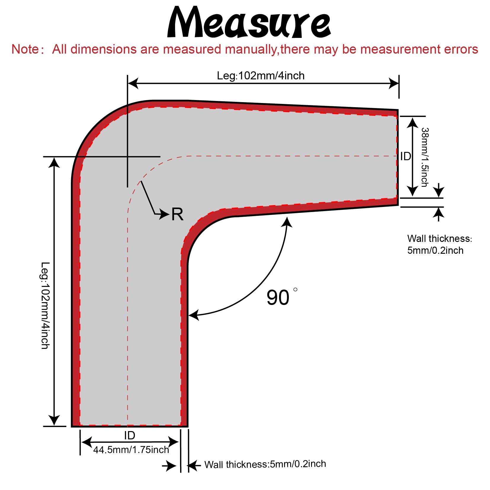 Tuolauthon silicone reducer 1.5–1.75 in seals a tight transition