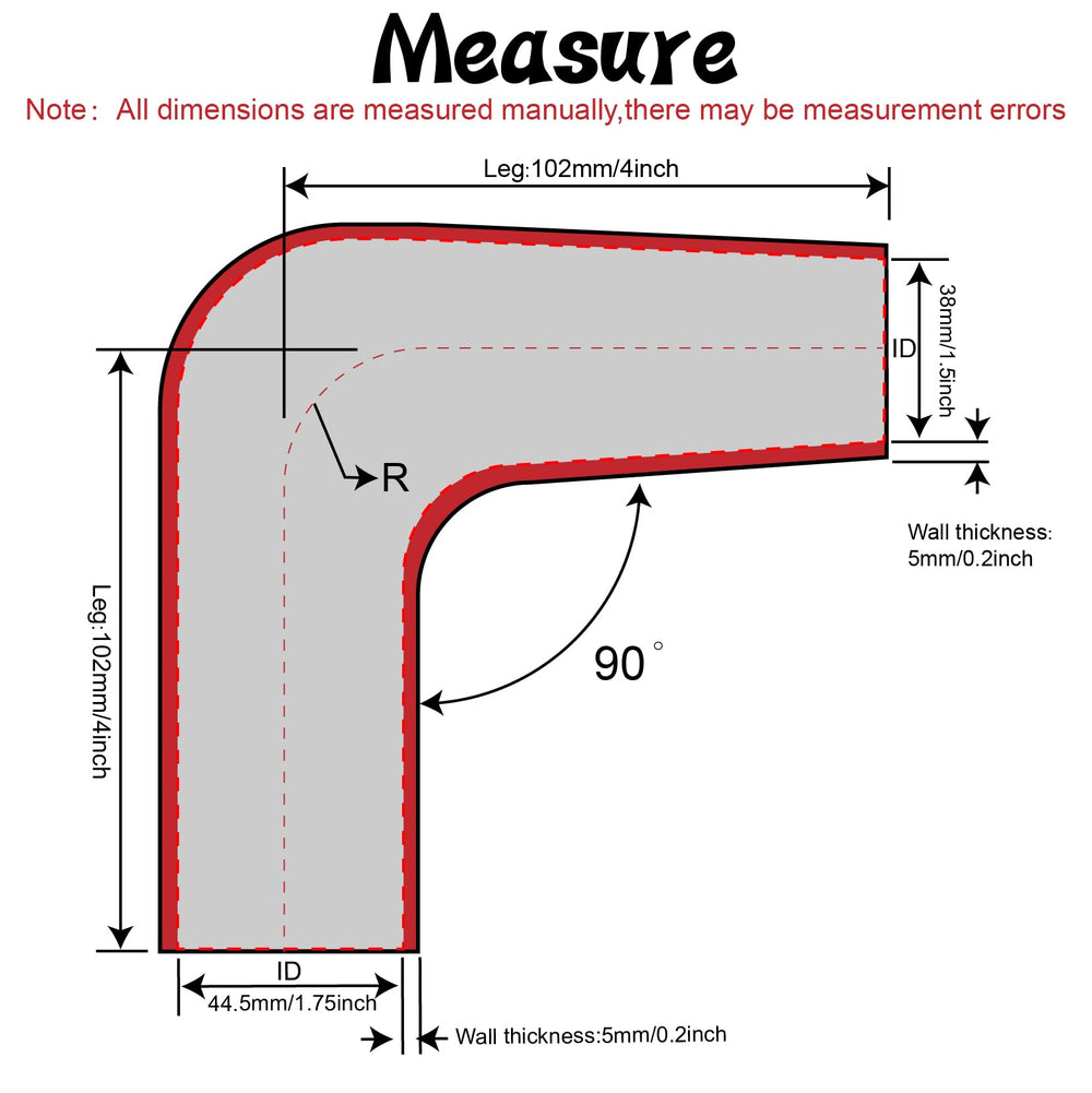 Tuolauthon silicone reducer 1.5–1.75 in seals a tight transition