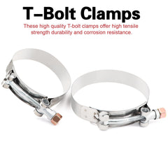 TuoLauthon stainless steel clamps included in the package for secure attachment.