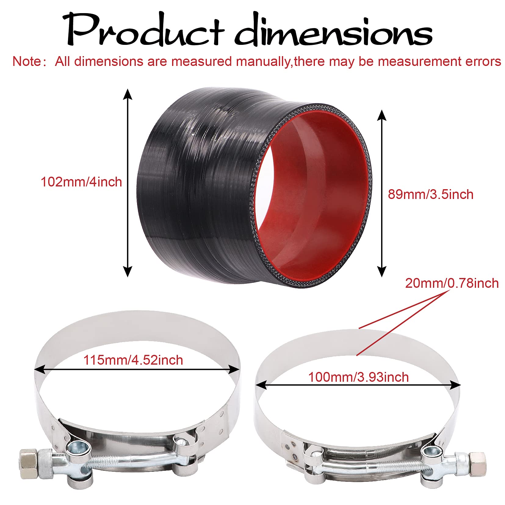 TuoLauthon includes two T-bolt clamps for quick securement during installations.