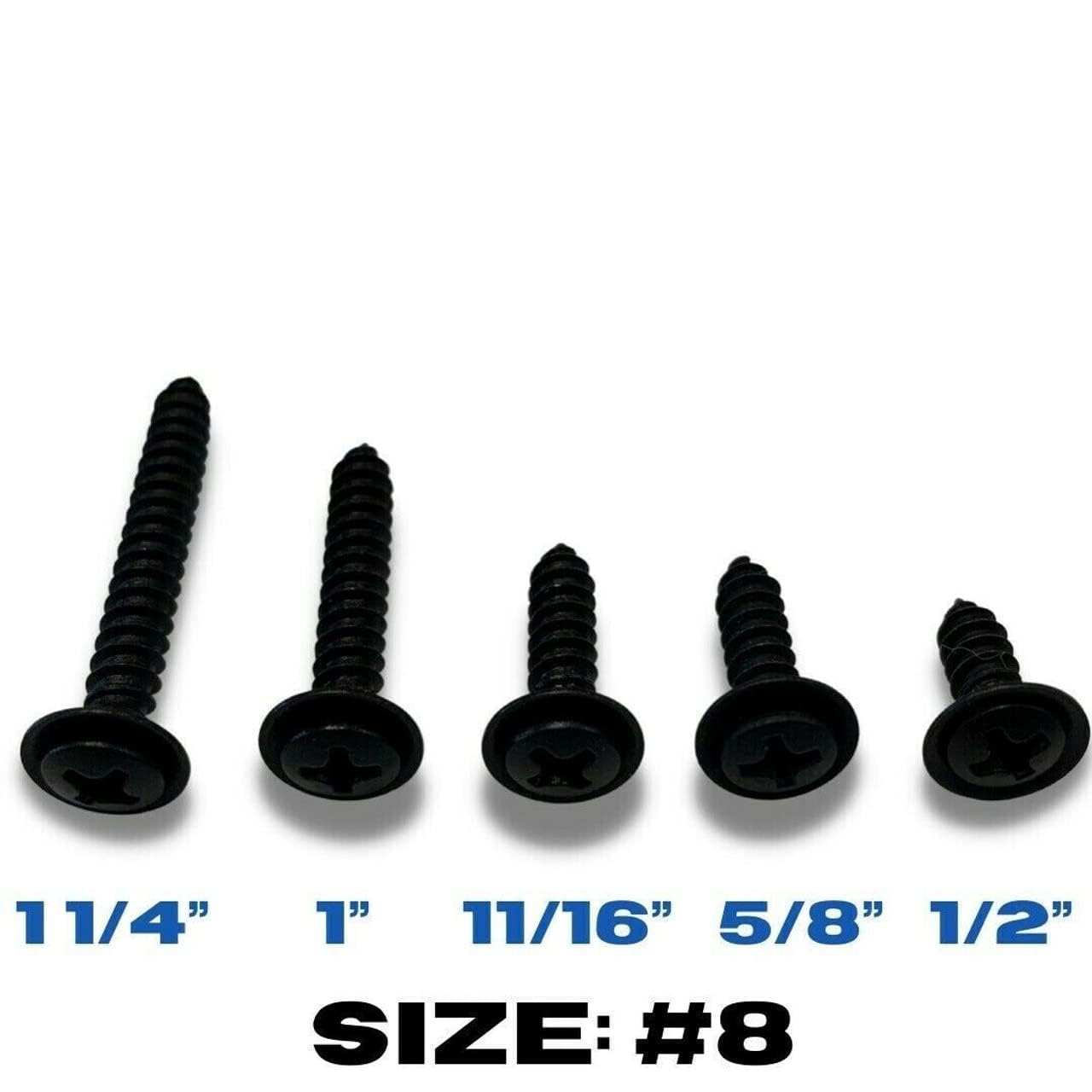 Turbo 6 Restoration oval-head #6 Phillips screws for secure dash and trim applications