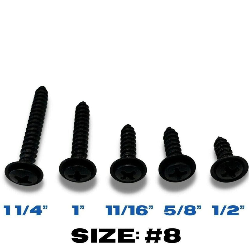 Turbo 6 Restoration oval-head #6 Phillips screws for secure dash and trim applications