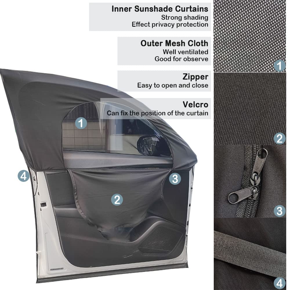 Turcee heat-shielding window shade enhances comfort on sunny drives