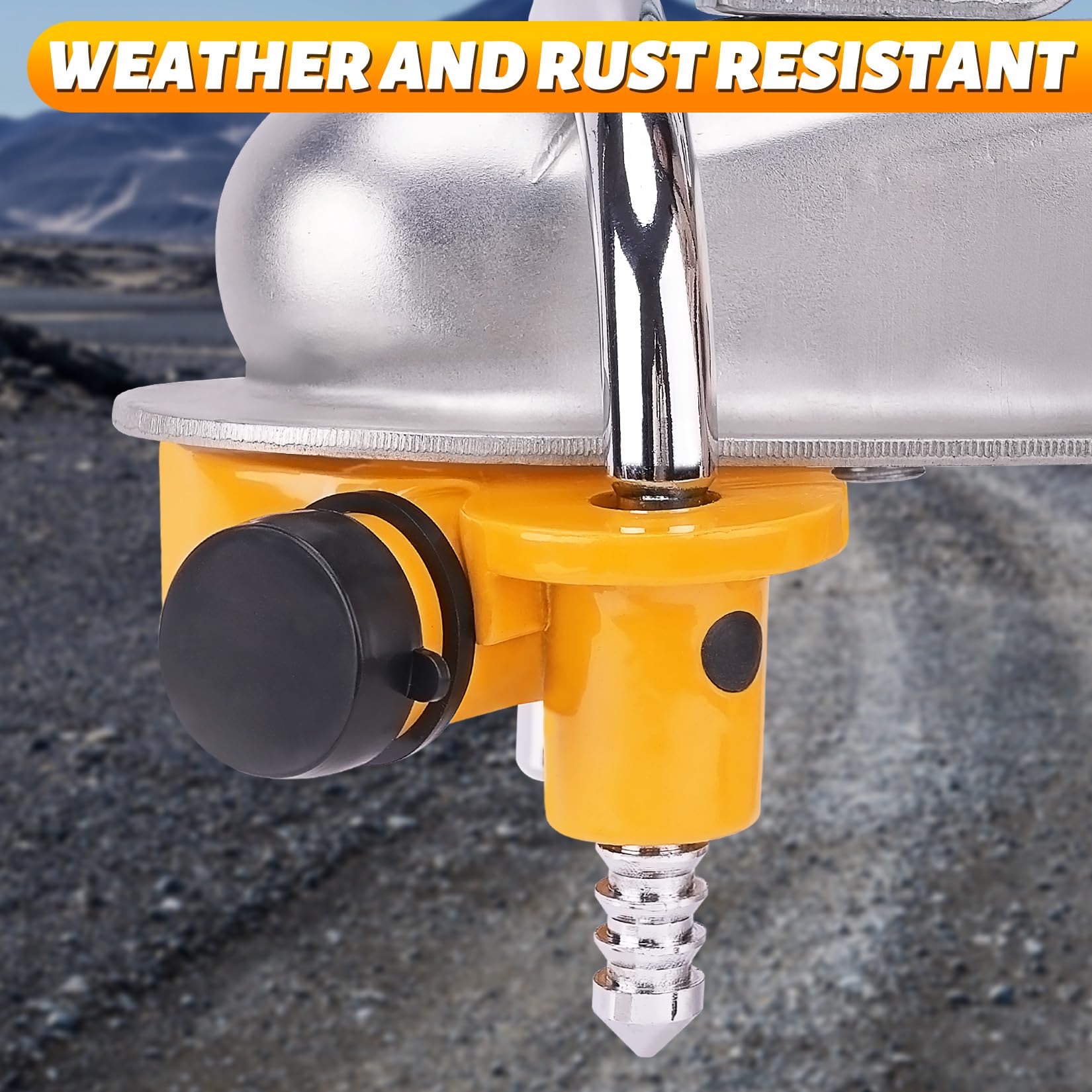 Turnart dust cap provides watertight protection for internals.