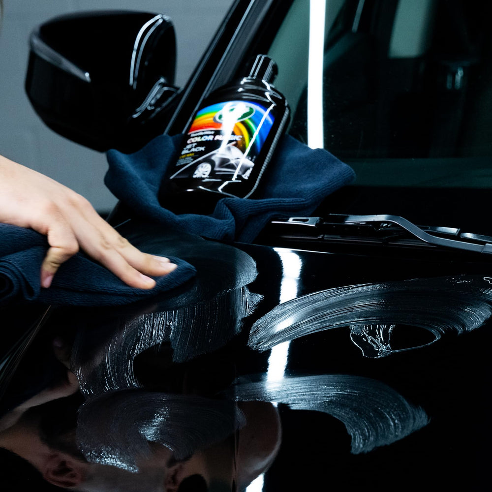 Turtle Wax Color Magic in haze dries evenly for a smooth look.