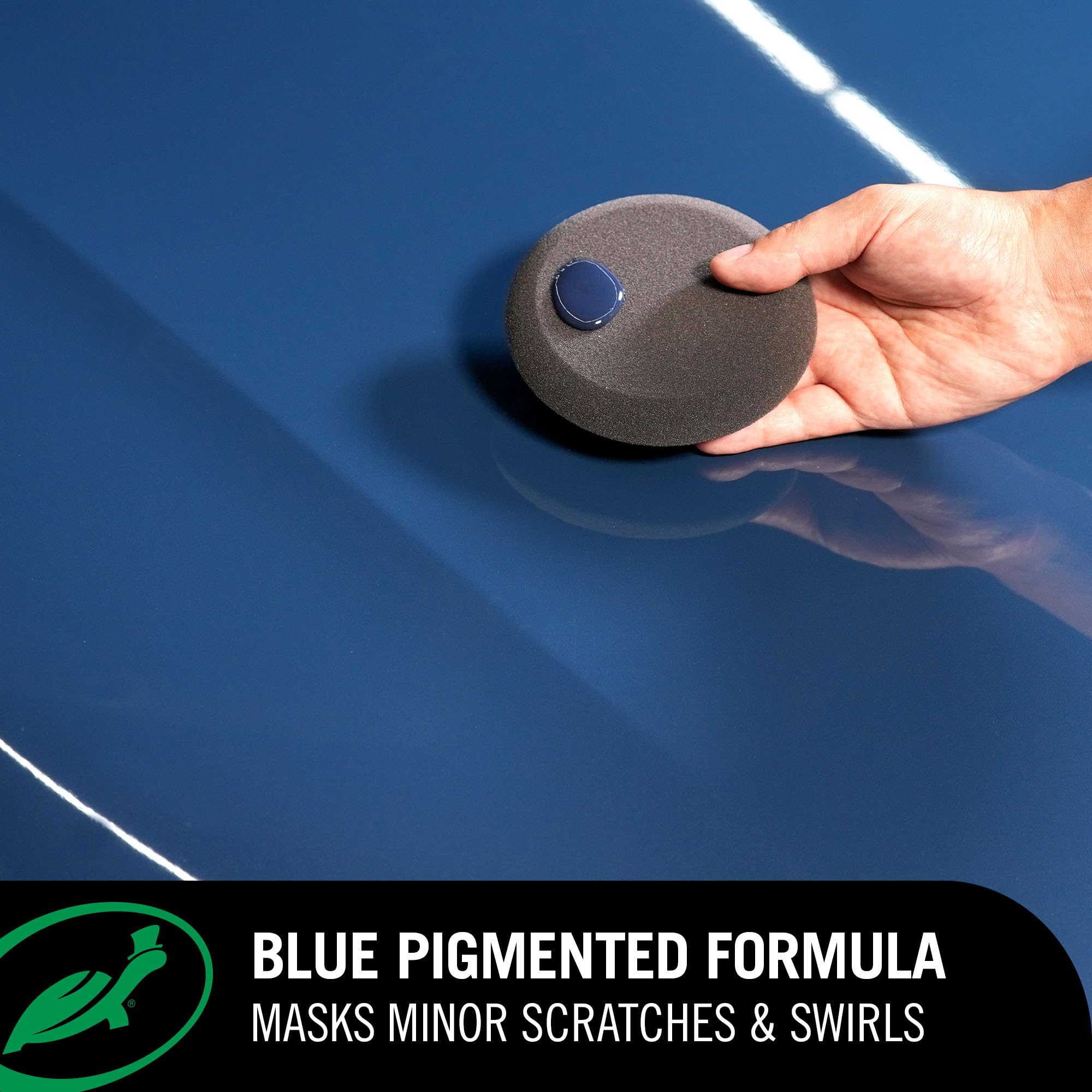 Polished surface displaying bright, long-lasting gloss.