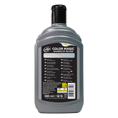 Turtle Wax Color Magic restores color on silver paint with a deep shine.