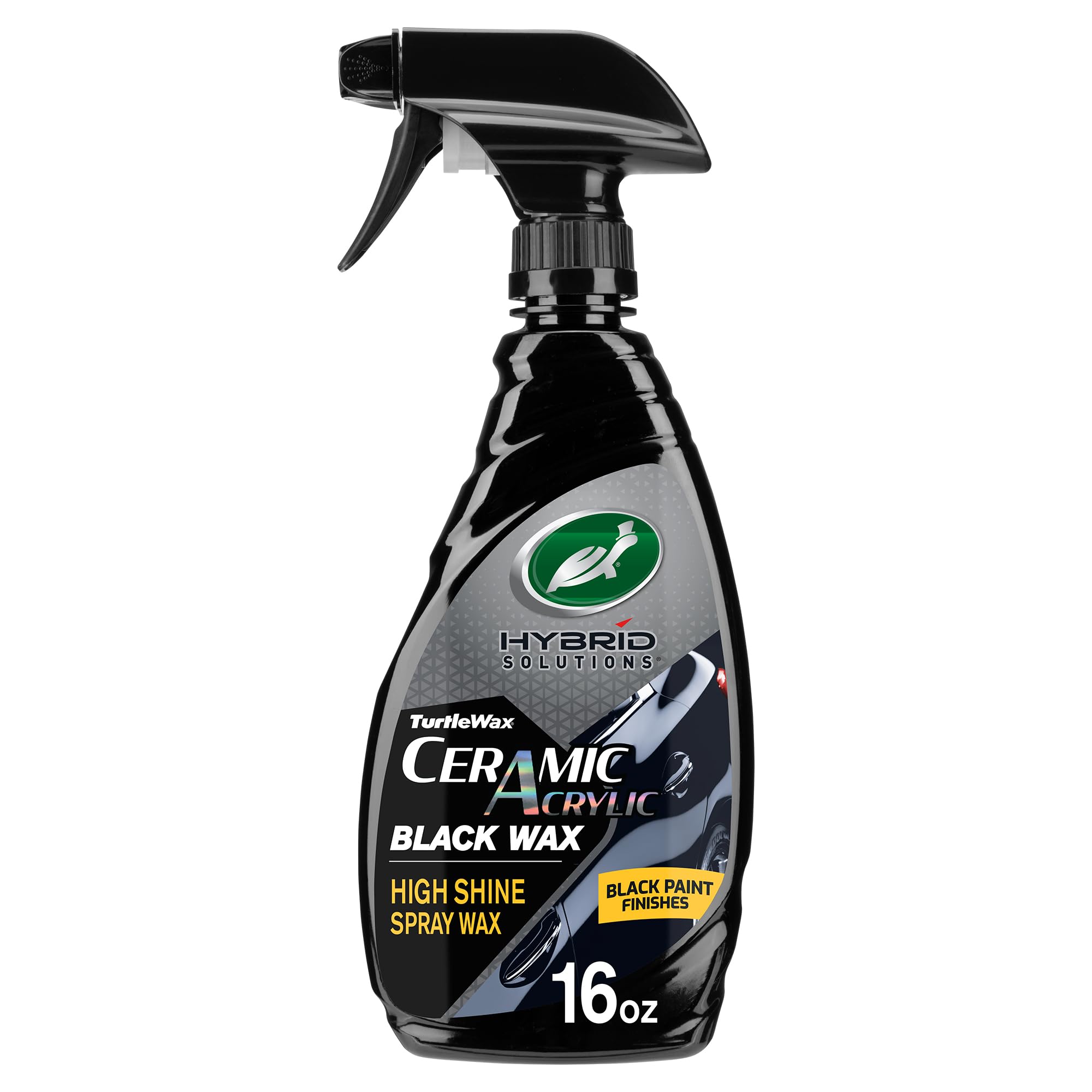 Turtle Wax Hybrid Black Spray Wax application for a smooth coat