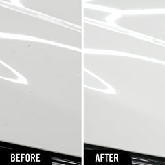 Turtle Wax Hybrid color-change visual shows iron removal on wheels