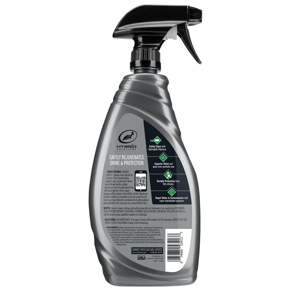 Turtle Wax detailer being used between washes to maintain exterior cleanliness