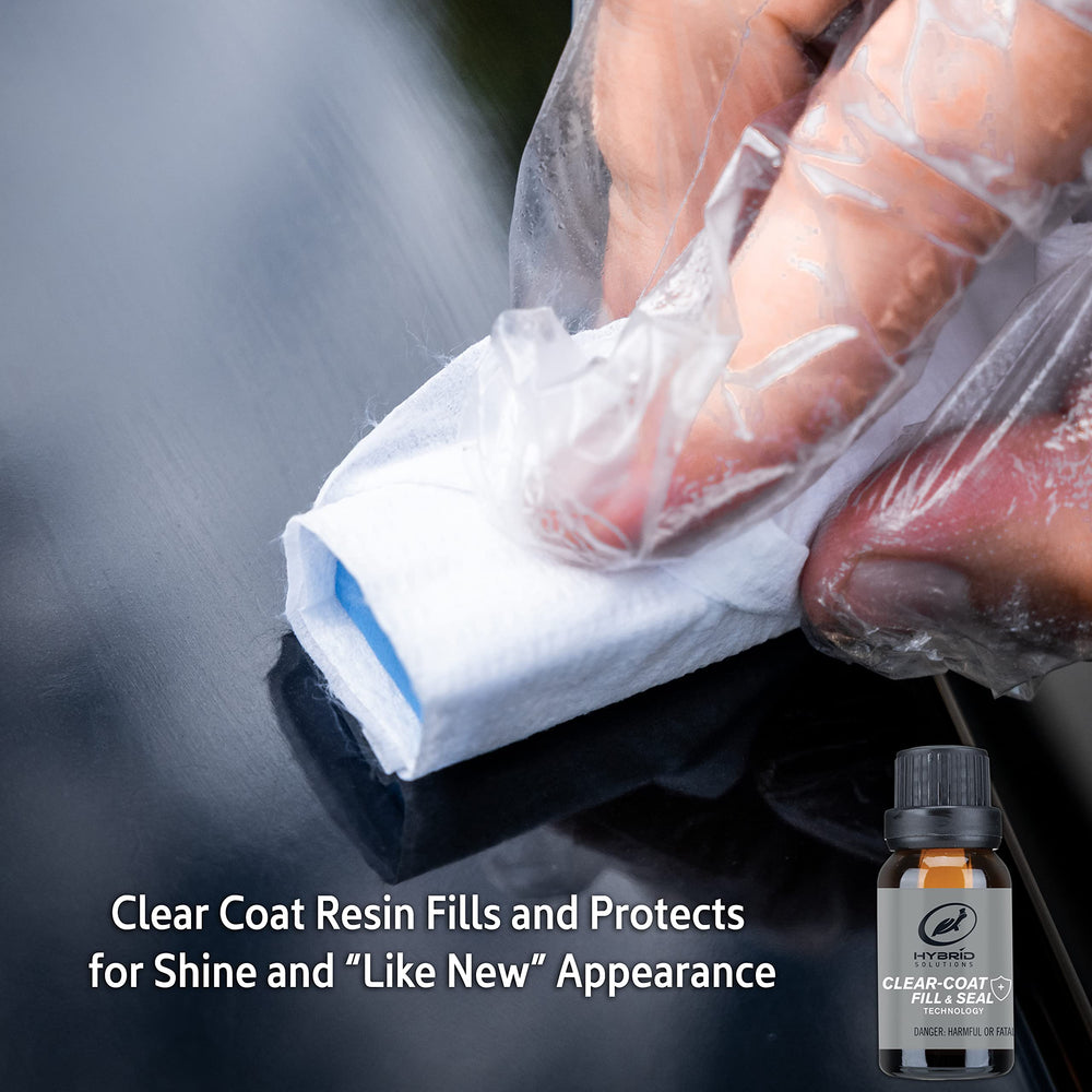 Turtle Wax foam applicator block used for precise scratch treatment