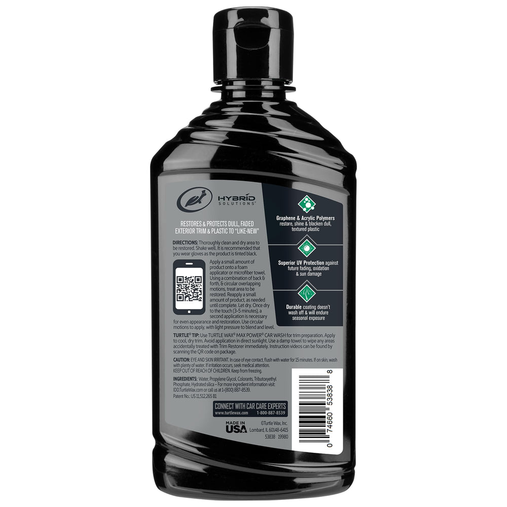 Turtle Wax restorer bonds to the surface for durable, lasting protection