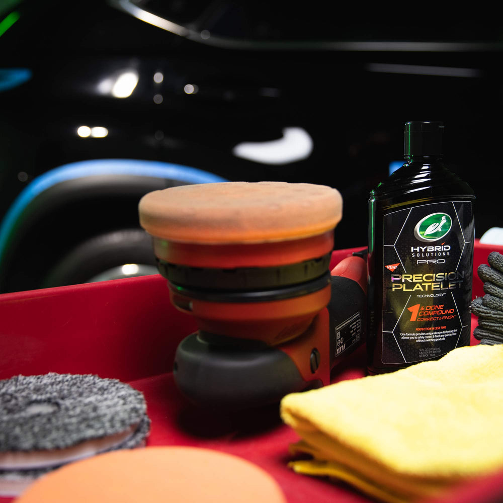 Turtle Wax Pro 1 and Done wipe-off with microfiber towel