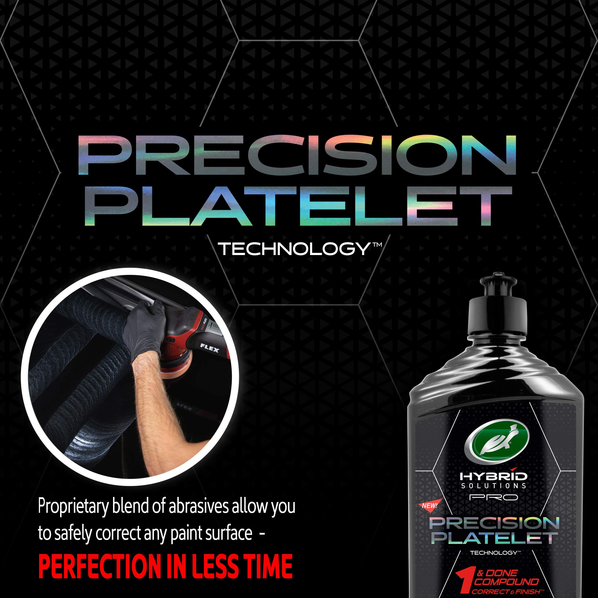 Turtle Wax Pro 1 and Done on cutting pad setup for machine polishing