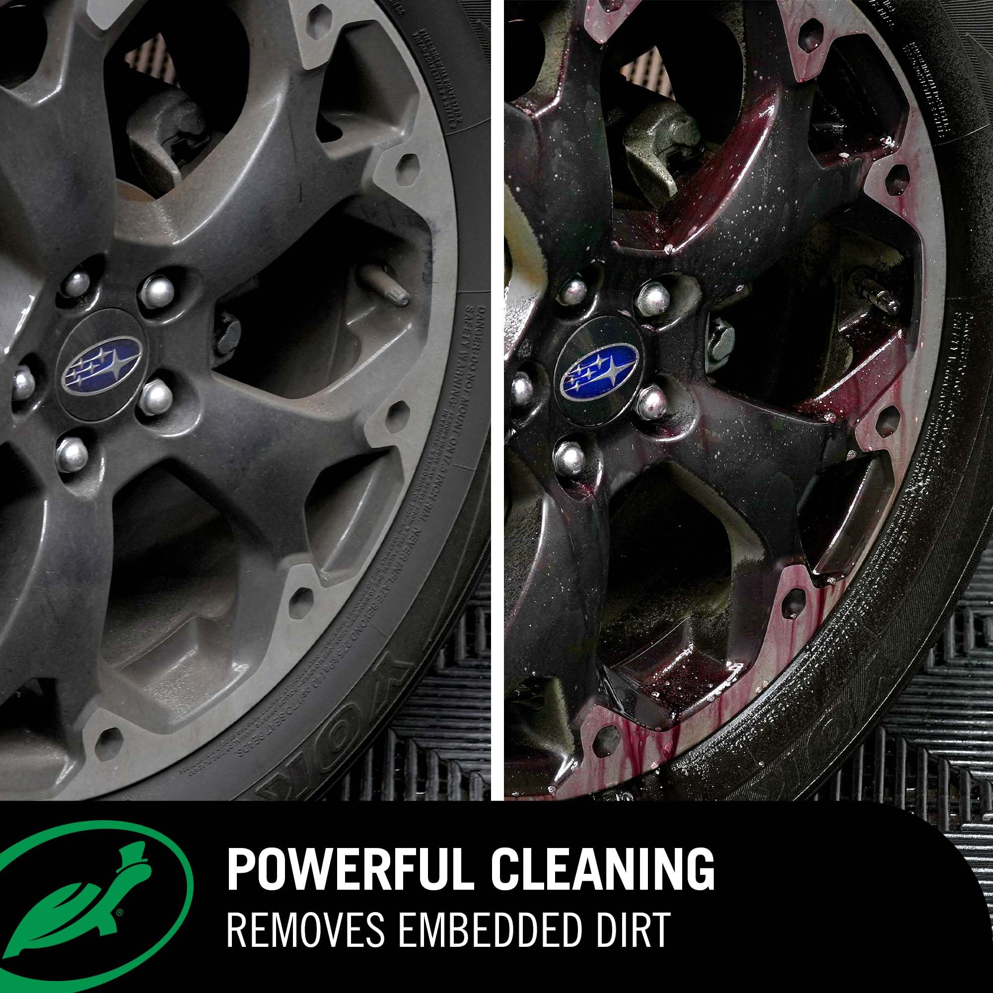 Turtle Wax Hybrid Rapid Decon spray-action demonstrates fast contaminant breakdown