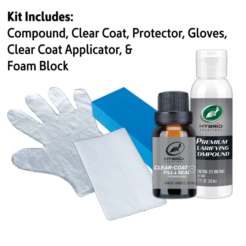 Turtle Wax polishing abrasives in use on a panel for a smooth finish