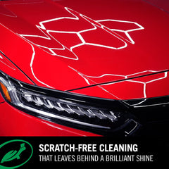 Turtle Wax Hybrid Solutions showroom gloss finish on painted surface.