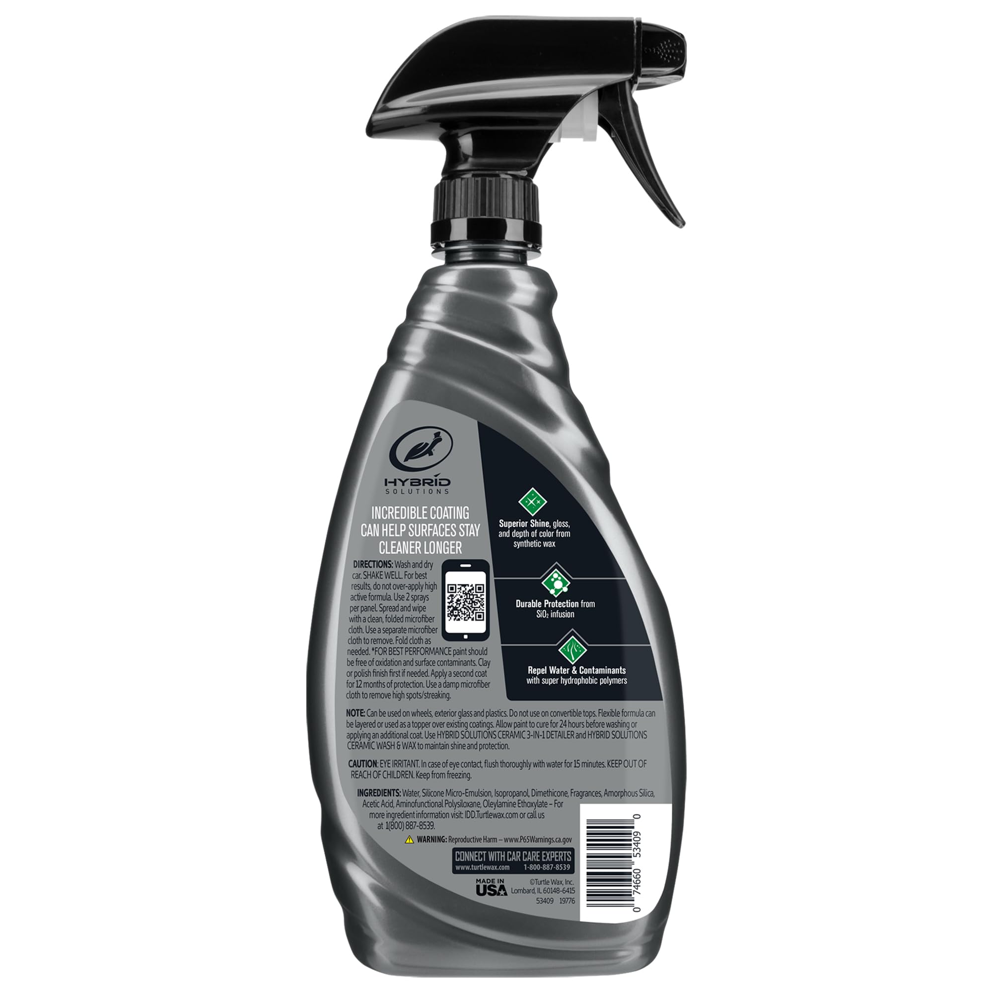 Turtle Wax protective coating on wheels and trim for lasting cleanliness.