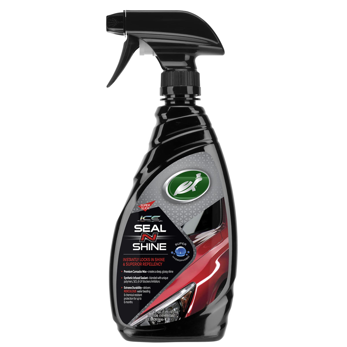 Turtle Wax ICE Seal N Shine bottle-front showing durable protection and showroom gloss