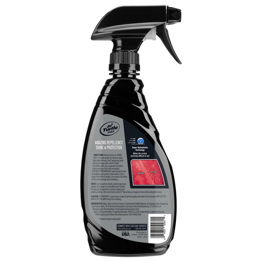 Turtle Wax ICE Seal N Shine on wheels, glass, and plastics for unified protection.