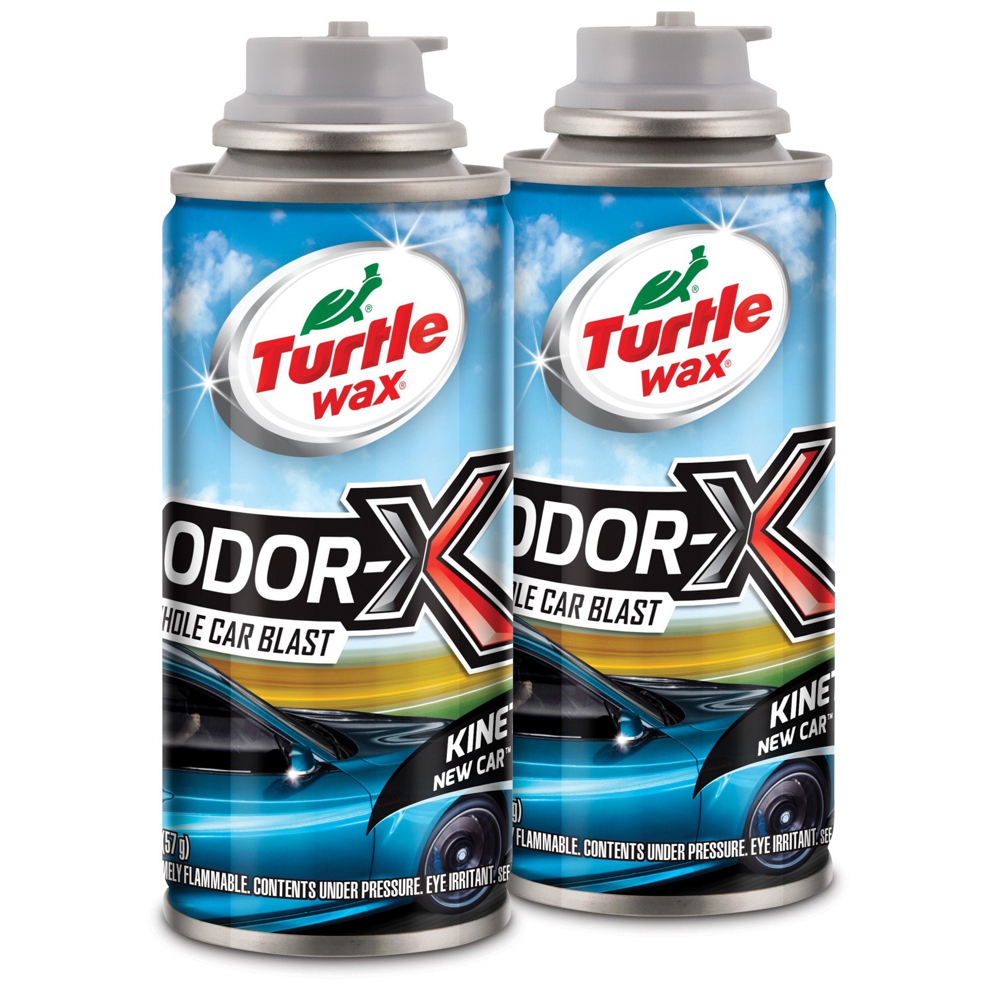 Turtle Wax Odor-X Whole Car Blast can front view for quick odor elimination.