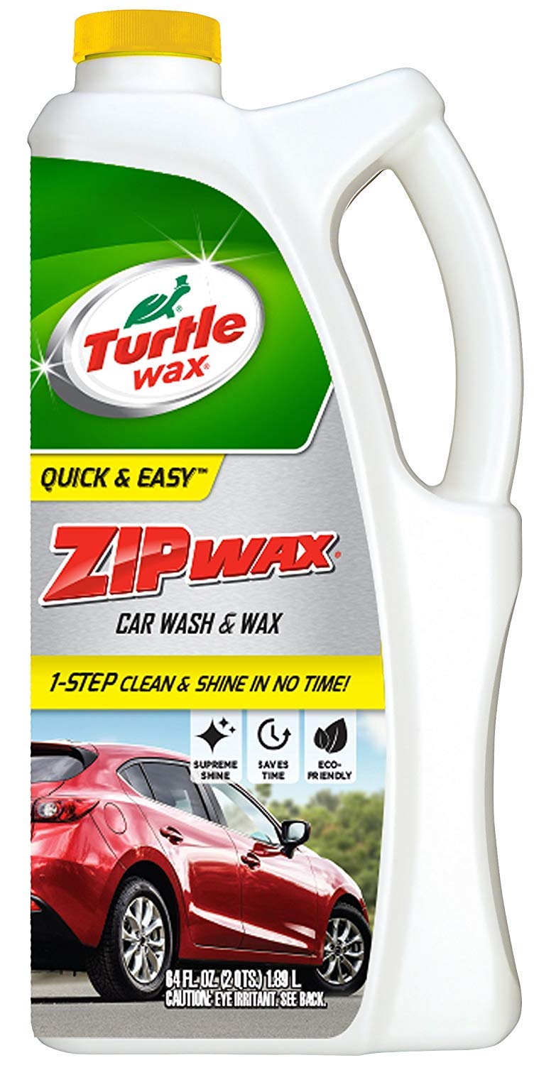 Turtle Wax T-79 Zip Wax bottle pouring action for efficient washing