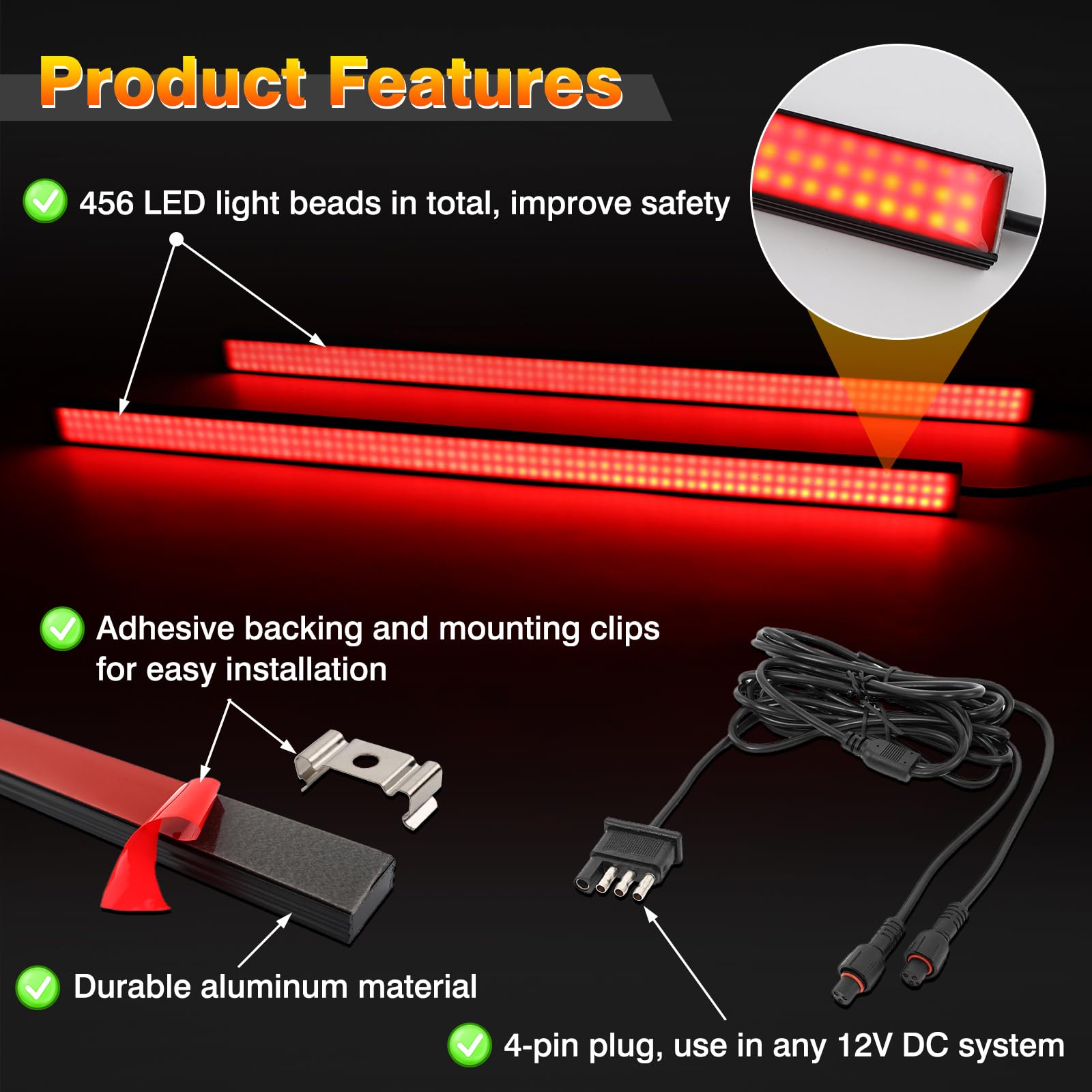 Turvysen 4-pin connector cable aids quick, reliable wiring for trailers.