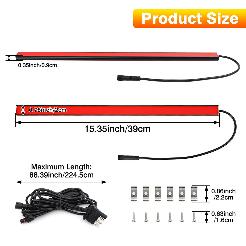Turvysen red brake and turn signal bar increasing signaling clarity on the road.