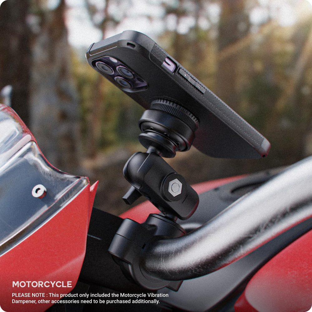 TUSITA dampener in motion reduces vibration while riding, enhancing comfort.