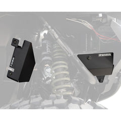 TUSK AC Line Shield front view protects A/C lines on Polaris Xpedition 2024-2025.