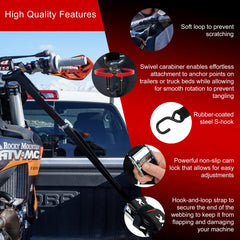 Tusk cam buckle provides quick, secure tension for easy adjustments