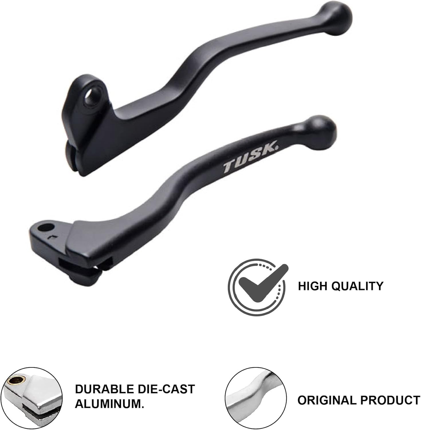 TUSK clutch lever die-cast aluminum body highlights durability and long wear