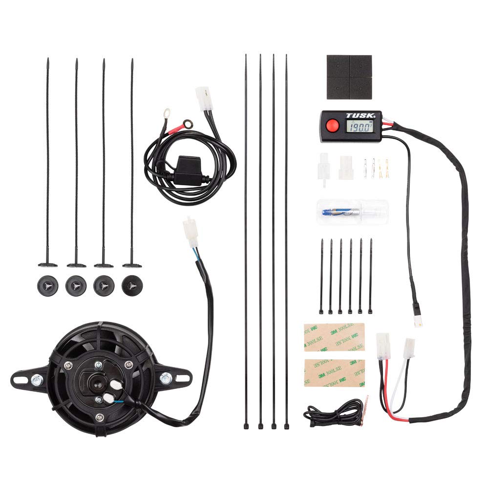 TUSK Digital Radiator Fan Kit front view shows compact controller for reliable cooling on rugged rides.