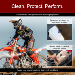 Tusk First Line foam filter oil ready for even lubrication and tack formation