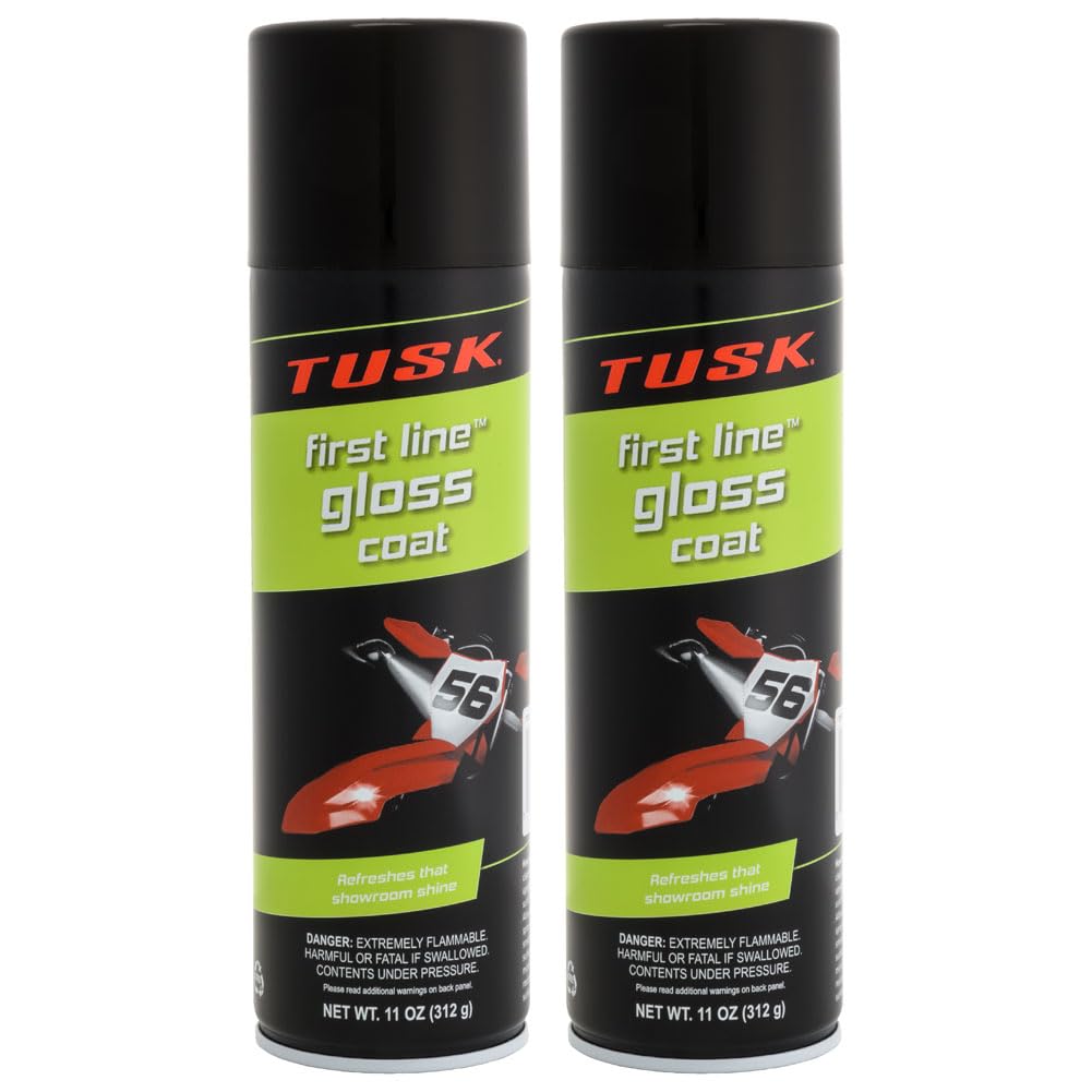 TUSK First Line Gloss Coat aerosol can for a durable high-gloss finish.