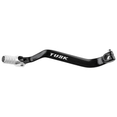 Tusk folding shift lever with 10mm extension improves foot reach on KLR650.