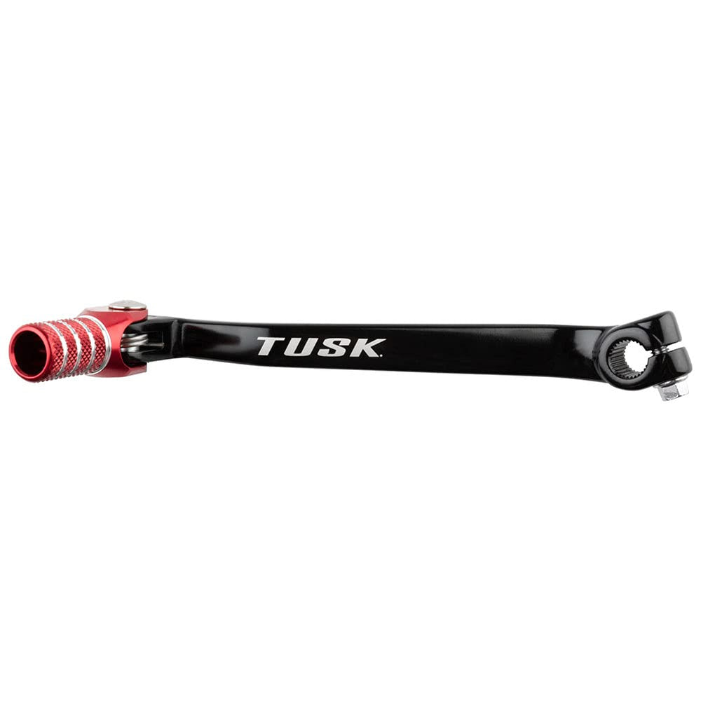 TUSK folding shift lever with black-red tip for Honda TRX400EX.